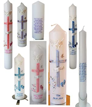 Taufkerze/Kommunionkerze,Konfirmationskerze, Patenkerze,Taufgeschenk 3D Engel,Füße inkl.Name,Datum**Junge Mädchen