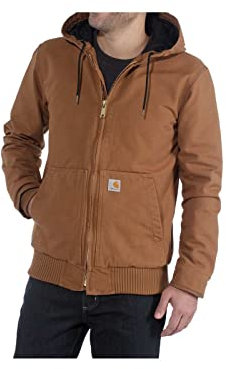 Carhartt herr arbete-nytto-ytterkläder Active Jacket J130, Brun, M