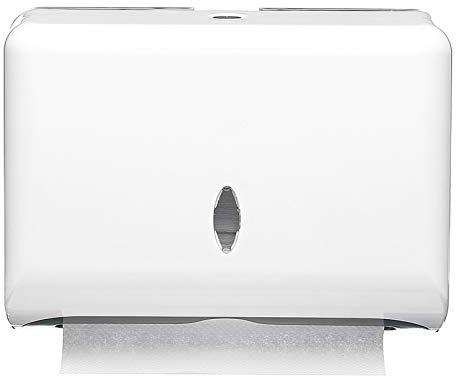 AILELAN Papierhandtuchspender, kommerzieller Toilettenpapierspender, Wandhalterung, Papierhandtuchhalter, multifunktional/C-Falzung, Papierhandtuchspender für Küche und Toilette, Dekor (weiß) | Papierhandtuchhalter, Multifold/C-Falz, Papierhandtuchspender für Küche und WC, Dekor (weiß)