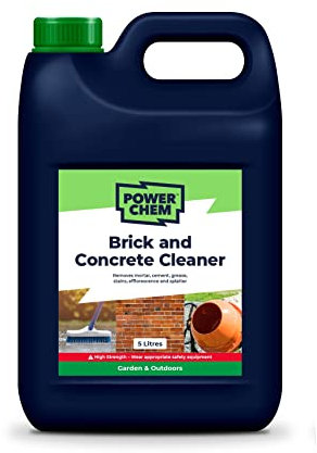 HIGH STRENGTH Brick Concrete Stone Cleaner - Removes Mortar, Cement, Grease, Stains, Efflorescence & Splatter (5L)