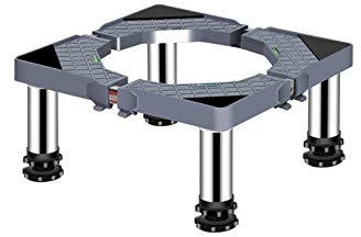 Einstellbare Waschmaschinen-Untergestell Sockel Länge/Breite 40-65cm Waschmaschine Chassis Kühlschrank Halter Halterung Sockel für Trockner, Gefrierschrank, Höhe 19-22cm (4Legs,19-22cm)