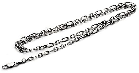 Bishilin Partnerkette Herren Kette 45CM, 2.5MM Rolokette mit Karabinerverschluss Halskette Silber 925 ohne Anhänger Partnerkette