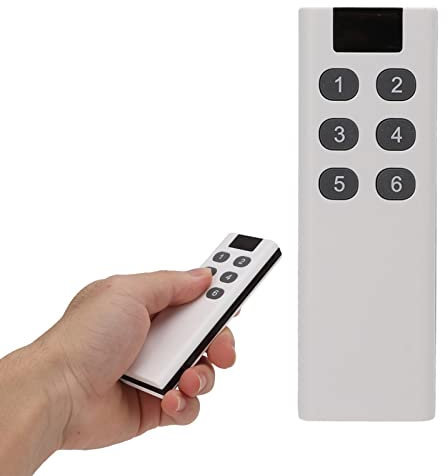 Telecomando 433 MHz, Telecomando a 6 Tasti, 100 Metri di Alta Sensibilità Design Alla Moda Ampia Applicazione, Telecomando Wireless