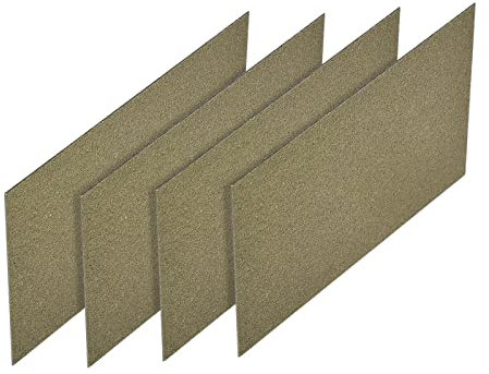 sourcing map Microwave Oven Waveguide Cover Mica Repairing Plate Oven Sheet Board for Kitchen 150x100x0.3mm, Pack of 4