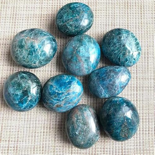 HXSCOO Cristales Naturales Pulido Palmas Piedra Curación Reiki Chakra Cristal Brujería for la decoración de la habitación (Color : Blue Apatite, Size : 1pcs)