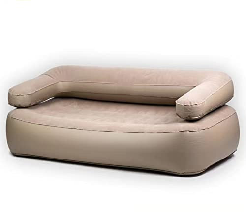 PRUJOY Doppeltes aufblasbares Schlafsofa für den Außenbereich, zusammenklappbares Sofa, automatische aufblasbare Liege, für Camping-Sofa-Zubehör