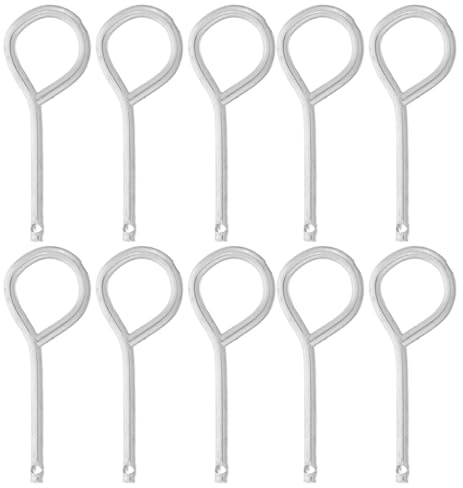 Homoyoyo 10pcs Fire Extinguisher Pin, Iron Fire Extinguisher Supply, Replacement Safety Pin, Fire Extinguisher Lock Pins, Fire Extinguisher Safety Cotter Extinguisher for Fire Equipment Part Supply