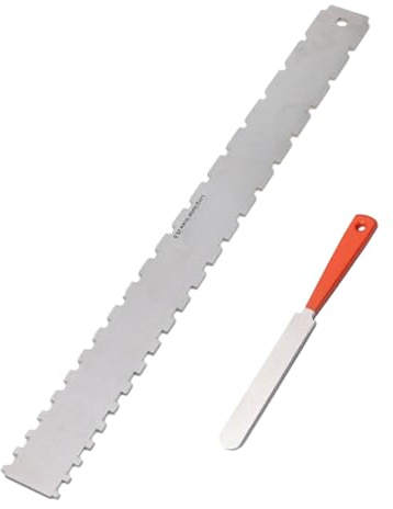 Toyvian 2stücke Teiliges Set Gitarrenhals-messwerkzeug Aus Edelstahl Eingekerbtes Nivellierlineal Mit Dualer Und Gitarrenbundfeile Für Präzise Messungen Und Optimale Performance