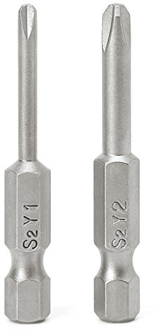 Lot de 2 embouts de tournevis Tri-Wing de 50 mm à tige de 6,35 mm pour tête de tournevis, contrôle vocal, lampe d'ambiance pour club, KTV, accessoires de jeu