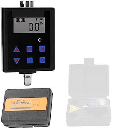 Digitaler Drehmomentschlüssel, 1/2 1/4 3/8 Digitaler Drehmomentmesser Messadapter Zündkerze Fahrrad KG Drehmomentschlüssel Messgerät Tester Schraubendreher 3-340 Nm Hohe Genauigkeit(TQA2-030)