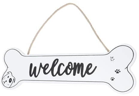 RORPOIR Wood Welcome Sign for Pet Shop Dog Hanging Wall Art Door Decor Ornament
