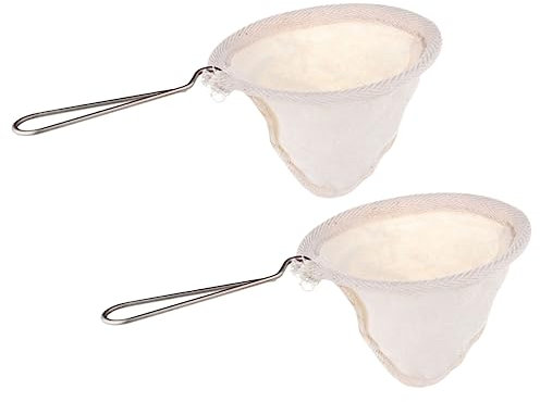 Cabilock Filtro De Café Reutilizable De Malla Fina Para Granos De Té Con Mango De Acero Inoxidable.