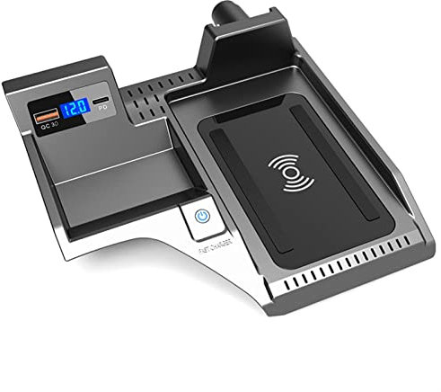 VUJSABDBN Car QI Wireless Charging Phone Charger 15w Fast Charger Charging Plate Pad Charging Holder, for, for, for Sylphy Sentra 2020 2021 Wireless Charging Pad