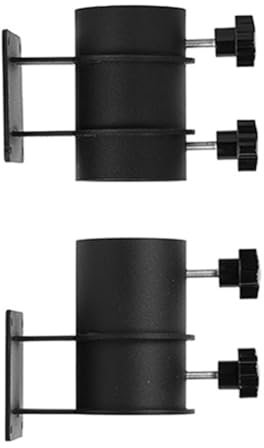 Wrtysully Heavy Duty Patio Umbrella Holder,Patio Umbrella Stand Umbrella Clamp Mount Bracket for Deck Railing, Mount to Deck 2Pcs