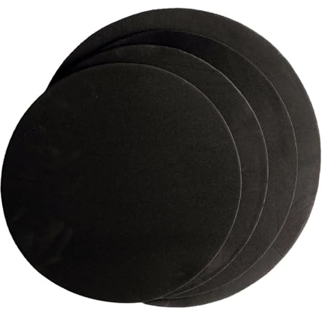 GALPADA Silenciador para Batería, Almohadilla Silenciosa de Espuma Negra, 4 Piezas, Control de Volumen, Práctica en Casa para Instrumento de Percusión