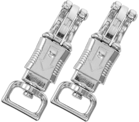 Holibanna Karabinerhaken Kompakt und Leicht aus Zinklegierung Metall 2 Stück mit Schnellverschluss für Outdoor Sport und Pferdegeschirr