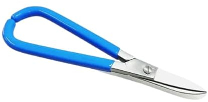 Jewellers Shears/Scissors, 17.8 cm Curved Blade, PVC Handle, Metal Snips