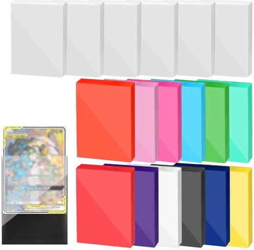 1200 Stück Kartenhüllen Sammelkartenhüllen,600 Stück Transparente Sleeves Kartenhüllen und 600 Stück 12 Farbe Matt Card Sleeves für MTG,TCG,Trading Cards Sportkarten
