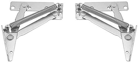 Cerniere per Porte Inox, Set 2 Pezzi, Cerniera a Molla per Mobili Armadio e Ante Porta Filo Muro - Acciaio Durevole, Facile Installazione, Resistente all’Abrasione