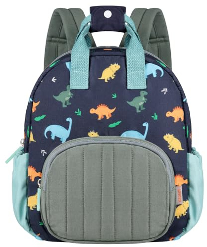 GAGAKU Kinderrucksack Junge kinderrucksack Kleinkind Rucksack für 2-4 Jahre Kinder Kindergartenrucksack Mini Tagesrucksack Reisetasche Kinderrucksäcke Verstellbare Schultergurte - Dinosaurier