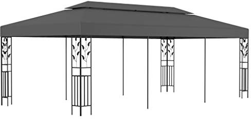 Nqyjm Gazebo da giardino esterno gazebo 3x6 m Antracite, Padiglione Tendone per ricevimento di nozze, feste, campeggio, eventi commerciali modello 1