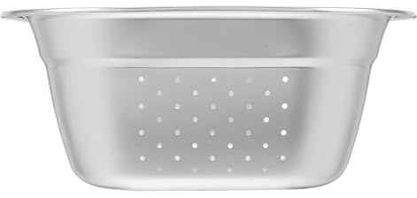 VALICLUD Colino in Acciaio Inox Spesso per Cucina Capacità Grande Drenaggio Facile e Forma Quadrata per Lavare Frutta Verdura e Riso