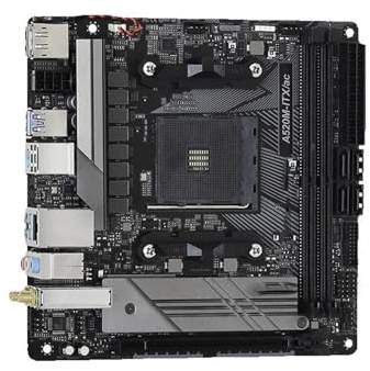 Motherboard Fit For ASROCK A520M ITX/ac Mini-ITX A520 DDR4 4733+(OC) MHz USB3.2 Max-64G Presa a doppio canale AM4 Scheda madre