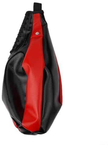Honseadek Bolsa de boxeo Speed Ball, saco de boxeo de pera para entrenamiento de artes marciales mixtas, pelota de velocidad de cuero para mejorar la coordinación y la reacción ojo-mano, equipo de