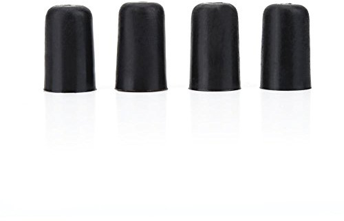 4 Stück Cello Endpin, Anti Rutsch Gummi Endpin Cap für Cello Endknopf Endpin Instrument Protector für Saiteninstrumente Schwarz