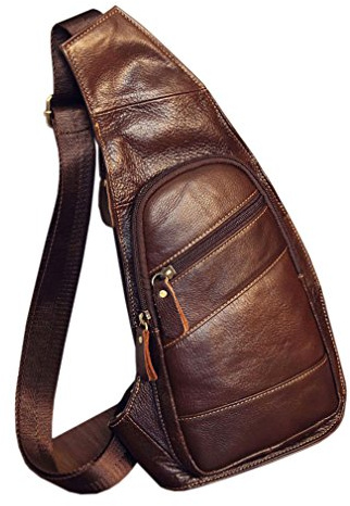 Xieben Sport Nylon Schultertasche für Herren Frauen Crossbody Fanny Schulter Brust Ppack Reise Schule Business Laptop Radfahren Wandern Camping Rucksack Daypack Schwarz