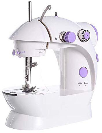 Mini Nähmaschine Einstellbar Dual Power-Optionen mit Nachtlicht, Elektrische Reparaturmaschine, Perfekt für Anfänger