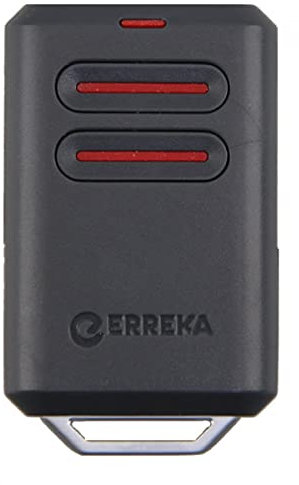 ERREKA KUMA KU02 Compatible con Erreka LUNA y Erreka RESON - Modelo Más Resistente de 2 Botones de Código Fijo - 2 Canales 433 MHz - Distancia 100 metros - Con Anilla para Llavero
