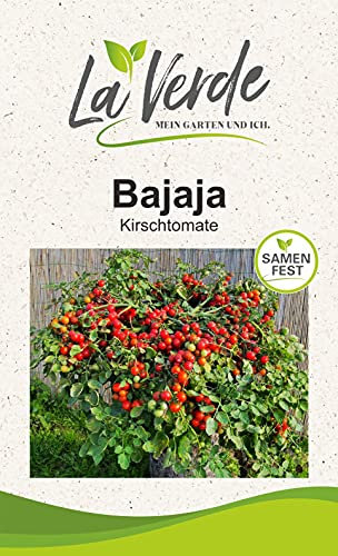 La Verde MEIN GARTEN UND ICH. Bajaja Tomatensamen für ca. 10 Pflanzen, robuste Buschtomate, massentragend, Saatgut ohne Gentechnik