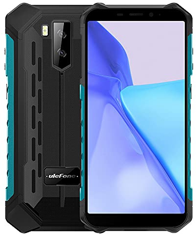 Ulefone Armor X9 Pro- Android 11 4G Téléphone Incassable, 4Go+64Go, 5,5 IP68 Robuste Smartphone Débloqué, Double SIM, Triple Caméra 13MP, Batterie 5000mAh, Déverrouillage du Visage, GPS NFC Vert