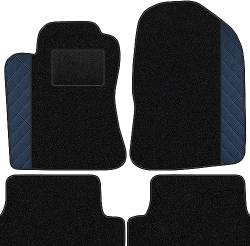 moto-MOLTICO Fußmatten Auto Velours Autoteppiche Schwarz Automatten