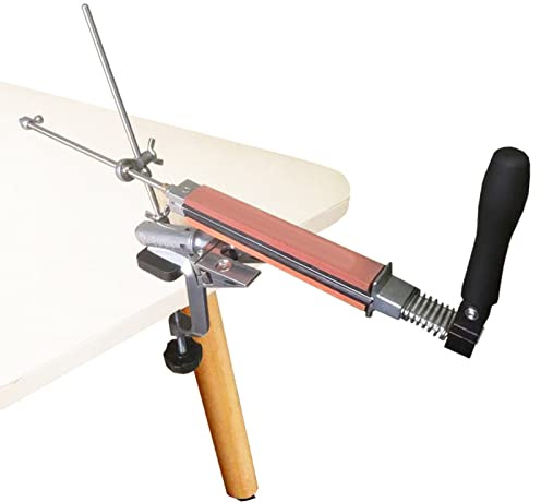 Aiguiseur de couteaux Restaurant Pro Aiguiseur de pierre à aiguiser manuel Outil d'affûtage de pierre Stabilisateur pour machette Faucille Ciseaux Couteau de cuisine Couteau à fruits