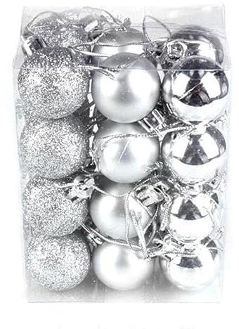 Weihnachtskugeln Weihnachtsbaumschmuck Ball Weihnachten Hängende Baumanhänger Home Party Decor Neujahrsgeschenk-G,CN,3cm