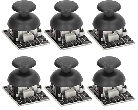 6 Sätze SEAFRONT Joystick Sensor Spiel Joystick Modul KY-023 Doppelachsen Ersatzsatz Kit kabelgebunden für Roboter und andere Geräte mit standardmäßiger Controller Eingabe