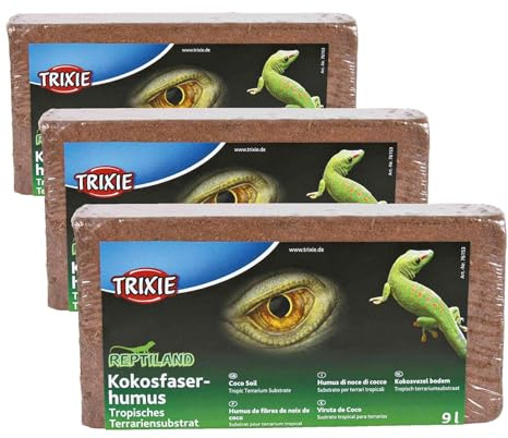 Trixie - Substrato per Suolo in Coco, 9 Litri (Confezione da 3)