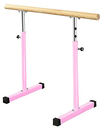 Ballettstangenstange, verstellbare Ballettstange, tragbare Ballettstange für Zuhause, Kinder, Erwachsene, Stretching, Tanz, Gymnastik, Ausrüstung (Pink 1 m)
