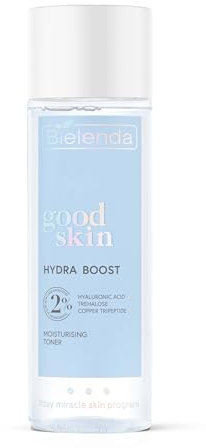 Bielenda Good Skin Hydra Boost tonique hydratant acide hyaluronique, tréhalose, tripeptide, 200 ml