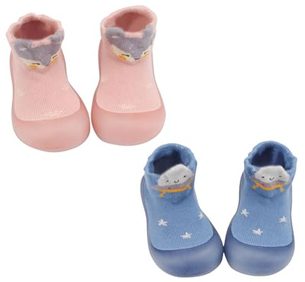 Zapatos Primeros Pasos Bebé Niño Niña 0-4 Años Zapatillas De Deporte Infantil Lindo Multifuncional Zapatos para Aprender Zapatos para Caminar Calzado Respetuoso Regalo Original