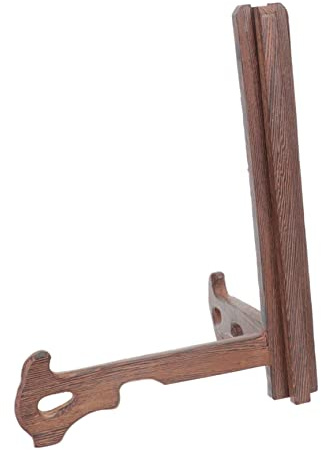 MAGICLULU 3pcs Wooden Dish Plate Rack Display Stand Compact Storage Rack for Home Tea Cakes Easy to Carry and Clean