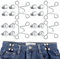 4 Sets Jeans Taillenstraffer Hosenbund Enger Clip Pearl Jean Knopfnadeln Hose Enger Knöpfe Jeans Knöpfe Hose Enger Verstellbare Jeansknöpfe Nähfreiknopf Button Nagelfreie Taillenschnallen Für Machen
