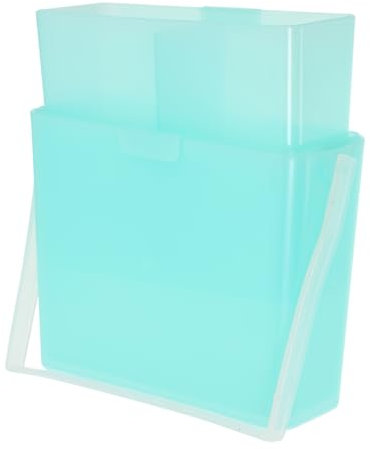 HAWILLOSCH Portable Brush Washer and Watercolor Paint Bucket Convenient 3-in-1 Brush Cleaning Basin with Handle Green Color for Artists and School Use