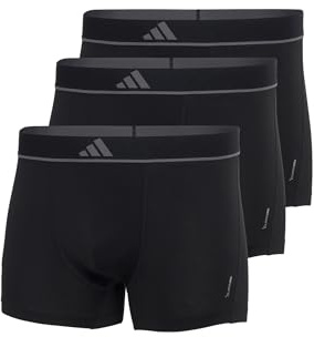 Adidas Men's adidas Men's Underwear Boxer Shorts Pack of 3 - Trunks (3 Pack) - Active Micro Flex Eco Underwear, 000 Black 2, M