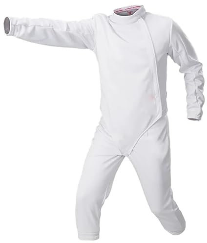 ZXDRYBHD Unisex 350N Fechtanzug, 3-teiliges Set Bestehend aus Jacke, Hose und Weste für Florett, Degen und Säbel, Schutz-Trainingsuniform(50)