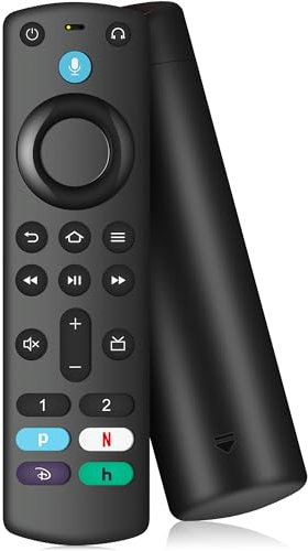 Sostituzione del telecomando vocale per Fire-TV-Stick (2a/3a gen, 4K, Lite), TV Cube (2a/3a gen), telecomando per le Smart TV Insignia/Toshiba/Pioneer-AMZ