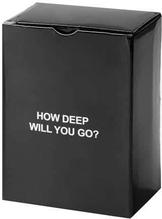 Bojueshaw 1 Set Deep Conversation Cards,How Deep Will You Go Card,Funny Family Party Card Game,Game Night Question Card Game For Adults