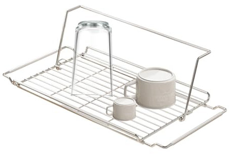 Égouttoir à Vaisselle,Range-Ustensiles De Cuisine Extensible En Acier Inoxydable | Organisateur de Rangement Extensible Multifonction avec Passoire Inox Intégrée pour Légumes, Fruits et Bouteilles